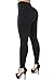 Curvify Womens Faux Leather Leggings, Butt Lifting Thigh Slimmers with High Rise Waist Control (1012 Black, L)