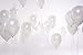 Treasures Gifted Metallic White Balloons - Pearlized White Balloons - Globos Blancos, Big White Balloons 12 Inch - White Latex Balloons, Large White Balloons - Pack of 100 Balloons