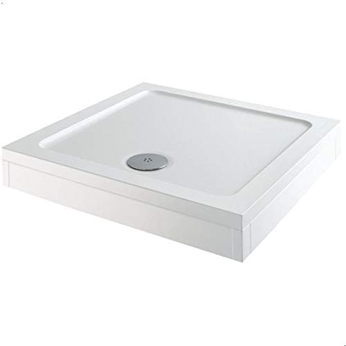 760 x 760mm Shower Tray Square Easy Plumb Premium AntiSlip Free High