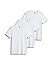 Jockey Men's Undershirt Classic V-Neck - 3 Pack, White, M