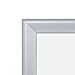 SnapeZo Movie Poster Frame 24x36, Silver, 1.25 Inch Aluminum Profile, Front-Loading Snap Frame, Wall Mounting, Professional Series