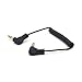 RIIPOO 30cm Mini Coiled 3.5mm Headphone Cable - 2-Pack, 90 Degree 1/8