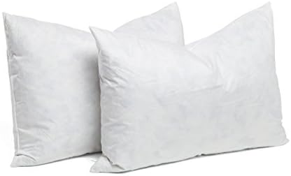 Chateau by Sheri 95% Feather 5% Down Pillow Insert, 15"x22" Set of 2