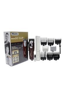 Wahl Professional 5 Star Cordless Magic Clip - Model # 8148 - Red Clipper For Men