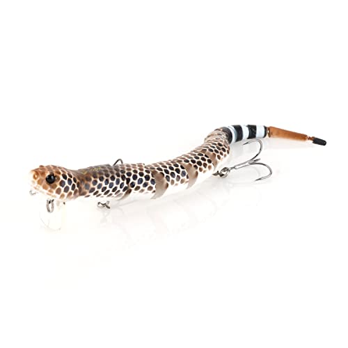 Savage Gear 3D Wake Snake Fishing Bait, 2 oz, Rattle Snake, Realistic