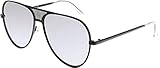 Quay Australia ICONIC Women's Sunglasses Kylie Oversized Aviator - Black/Silver