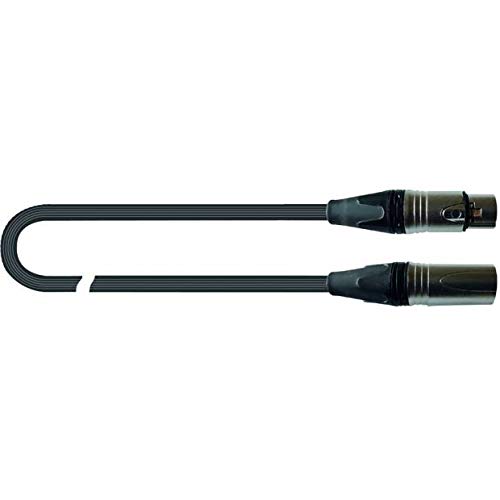 QUIK LOK - JUST/MF-10 SL, QUIK LOK JUST Microphone Cable, XLR Male/XLR Female, SL Silver Connectors, Length 10 m, Black