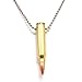Cobrabraid Real .223 Bullet Necklace on 24-Inch Nickel Plated Ball Chain