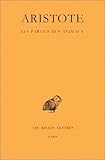 Image de Les Parties des animaux (Collection Des Universites de France Serie Grecque) (French Edition)