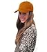 Plain Men's Baseball Hat with Adjustable Velcro, Yellow