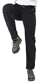 MIER Men’s Stretch Cargo Pants Lightweight Nylon Hiking Pants, Quick Dry & Water Resistant, 5 Zipper Pockets