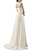Erosebridal New Sleeveless Lace Chiffon Wedding Dress Bridal Gown
