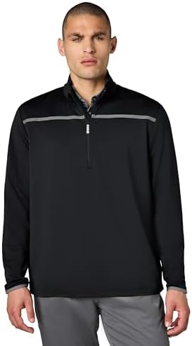 Amazon.com: Callaway Mens Midweight 1/4 Zip Hex Pullover Caviar