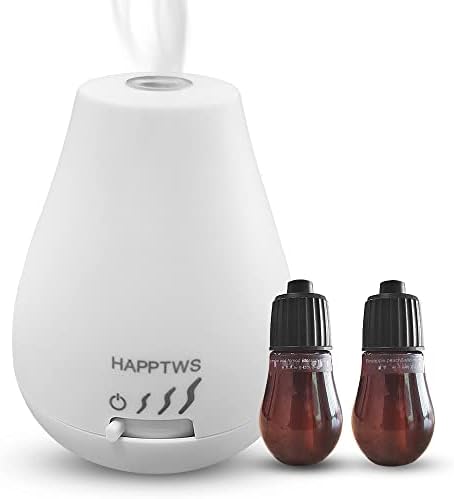 HAPPTWS Essential Oil Diffuser Waterless Diffuser Timer