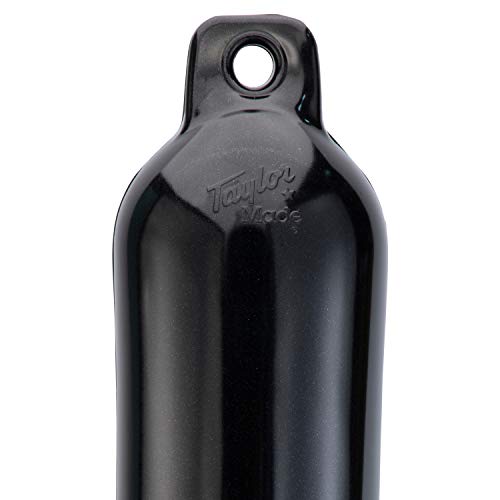 Taylor Made Products 31723 Hull Gard Inflatable Vinyl Boat Fender, 6.5 x 23 inch, Black