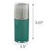 JUVITUS Airless Twist Top Teal Blue Pump Bottle - 15 ml / 0.5 oz (2 Pack) + Clear Travel Bag