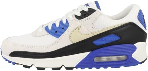 Amazon.com | Air Max 90 PRM - White / Khaki-Racer Blue-Black by