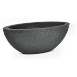 Pot En Forme De Coupe Ø52cm Hauteur 20cm - Plastique Anthracite - Dehner