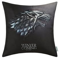 GLbrothers Game of Thrones Pillow Case Dark Series 2018 Stark Direwolf