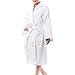 alpine swiss Blair Womens Cotton Terry Cloth Bathrobe Shawl Collar Velour Spa Robe,White,Small / Medium
