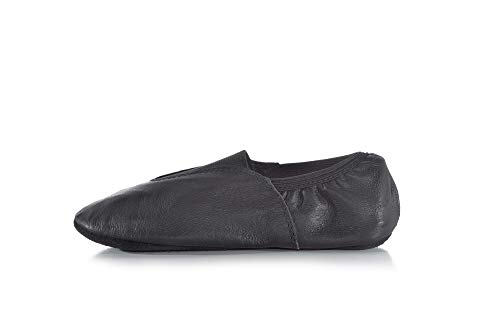 Girls Split Sole Gym Shoes T8302CBLK02.0M Black 2 M US Little Kid