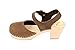 Lotta From Stockholm Swedish Clogs : Highwood Mary Jane Style in Brown Nubuck Leather