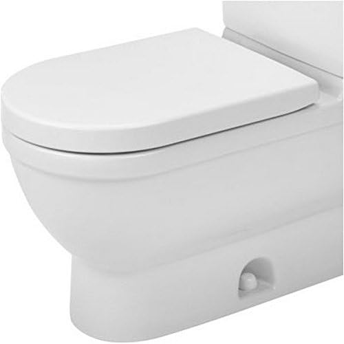 Duravit 2125010000 Elongated Starck 3 Toilet Bowl, White Two Piece