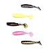 RUNCL Anchor Box - Paddle Tail Worms 2 Segments, Swimbaits, Soft Fishing Lures 2-1/8in (Pack of 40)