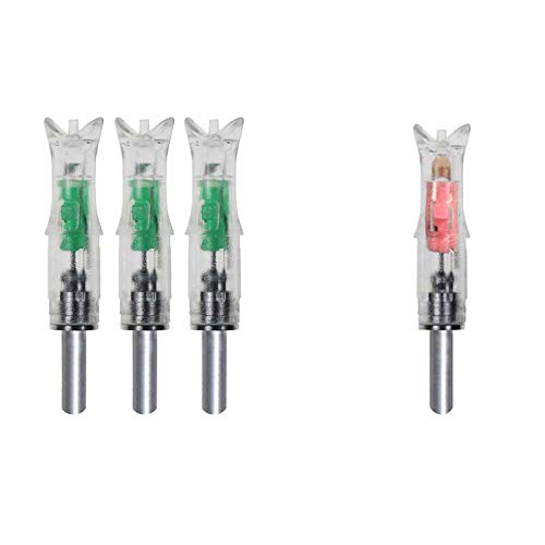 JIANZD Led Nocks 7.62mm Automatic Light Nocks Replaceable Arrow Nocks for Hunting Shooting-3 Pcs(.30")