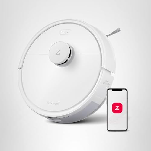 roborock Q7 L5 Robot Vacuum and Mop Combo, 8,000Pa Suction, Upgraded from Q5 Pro, Dual Anti-Tangle System, LiDAR Navigation, No-Go Zones, Self-Charging Robotic Vacuum Cleaner, White