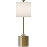 Alora Mood TL418726BGIL ISSA Table Lamp, Brushed Gold/Ivory Linen