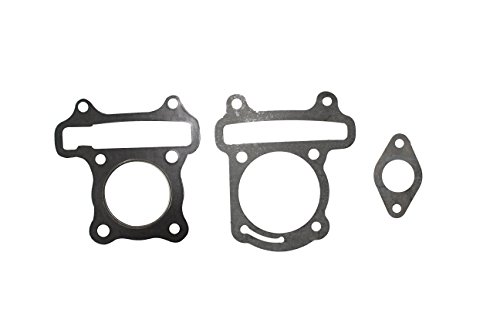 Cylinder Head Gaskets Kit Set with Manifold Pipe Gasket for 50cc GY6 50 Scooter Moped