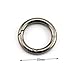 JCBIZ 6pcs 35mm Round Spring Snap Hooks Clip DIY Accessories for Handbag Purse Shoulder Strap Key Chains Buckle Zinc Alloy Circle Round Metal Spring Key Ring Black