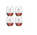 Dog Wisdom 21-ounce Stemless Wine Glasses (Set of 4) are great birthday gifts and couples gifts. The unique wine glasses are top gifts for wedding gifts and relaxation gifts for holiday gifts. The wine glass set are great housewarming gifts and bridal shower gifts as well as birthday gifts for men and birthday gifts for women.