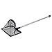 Pawfly 4 Inch Aquarium Fish Net with Telescopic Stainless Steel Handle Small Square Net with Soft Fine Mesh Sludge Food Residue Wastes Skimming Cleaning Net for Fish Tanks Small Koi Ponds and Pools