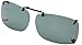Solar Shield Clipon Rectangular A 54 Polarized Sunglasses
,Rimless Style,54 mm