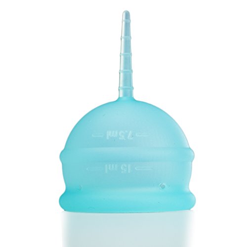 Daisy Low Cervix Menstrual Cup, Size B, Blue