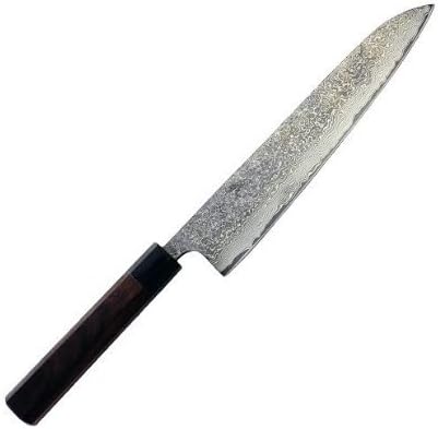 New Hokiyama Damascus Steel 24 cm. Wa-Gyuto w/Cover by HOKIYAMA