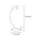 Artliving (6 Pack Ornament Display Stand, White Iron Hanging Stand Rack Holder for Hanging Glass Globe Air Plant Terrarium, Witch Ball, Christmas Ornament and Home Wedding Decoration