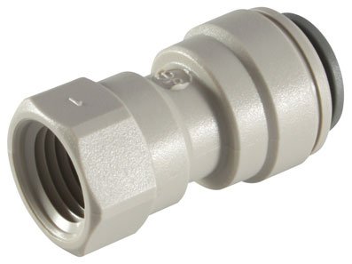 JOHN GUEST - 1/4" OD TUBE X 1/4" NPT FEMALE ADAPTOR - NPTF Thread (Push-in Fittings, Imperial)