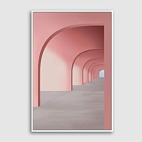 Framed Canvas Wall Art for Living Room, Bedroom Colorful Corridor Canvas Prints for Modern Home Decoration Ready to Hang - 16"x24" inches