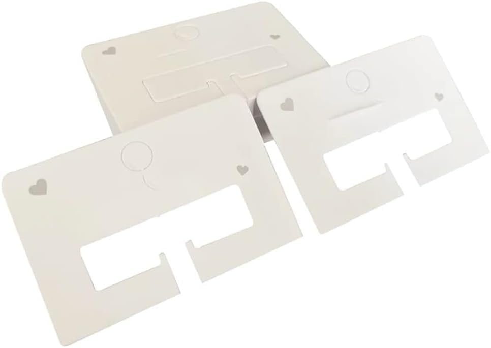 Photo 1 of 100Pcs White Hair Clip Display Cards Hair Bow Hairpin Packing Cards Hair Accessories Holder Paper Cardboard for Hair Claw Clips, Hair Clip Holder Hair Accessories