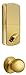 MiLocks BTF-02P Digital Deadbolt Door Lock and Passage Handle Set Combo with Keyless Entry via Keypad Code for Exterior Doors, Polished Brass
