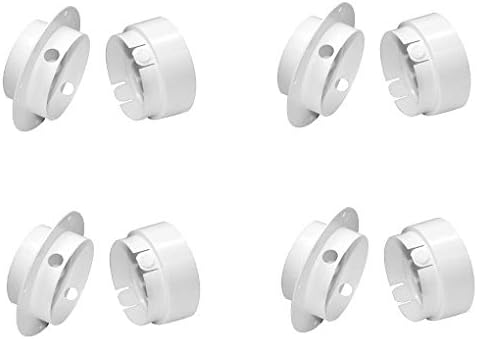 Dundas Jafine EZCNZW 4" Duct to Wall Connector, 4", White (Fоur Расk)