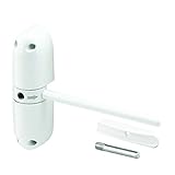 Prime-Line KC10HD Safety Spring Door Closer – Easy To Install To Convert Hinged Doors To Self-Closing – Diecast Construction (4-1/4” White, Non-Handed)