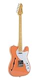 Firefly FFTH Semi-Hollow body Guitar (Orange).