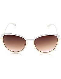 jessica simpson j5316 whrg rosa blanca marco de oro Cateye sol para mujer