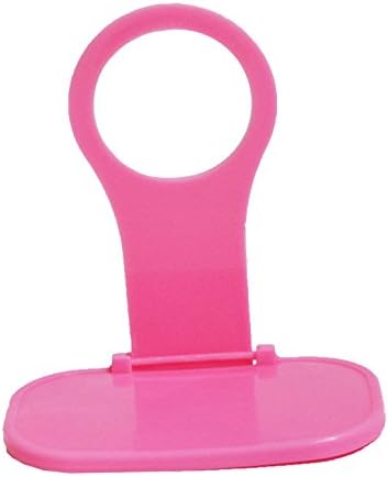 Lifelj Folding Mobile Cell Phone Charge Holder Wall Charger Hanger Charging Rack Shelf(pink)