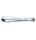 Personalized Tie Clip - Any message custom Tie Bar - Groomsmen -Mans Gift - Fathers Day- Anniversary