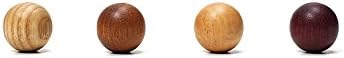 FunnyFish Wooden Magnet Smart Beads - Magnetic Sphere Picture Holders, Set of 4
